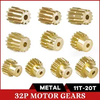 32P 3.175MM Aperture Titanium Harden Metal Motor Gears Pinion 11T 12T 13T 14T 15T 16T 17T 18T 19T 20T Gear for RC Cars Parts