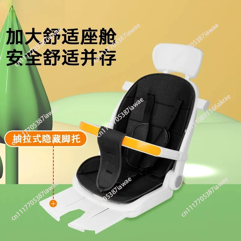 Foldable Double Kids Tricycle, 2-Seater Baby Pedal Trike with Push Handle, Twin Toddler Stroller & Riding Toy