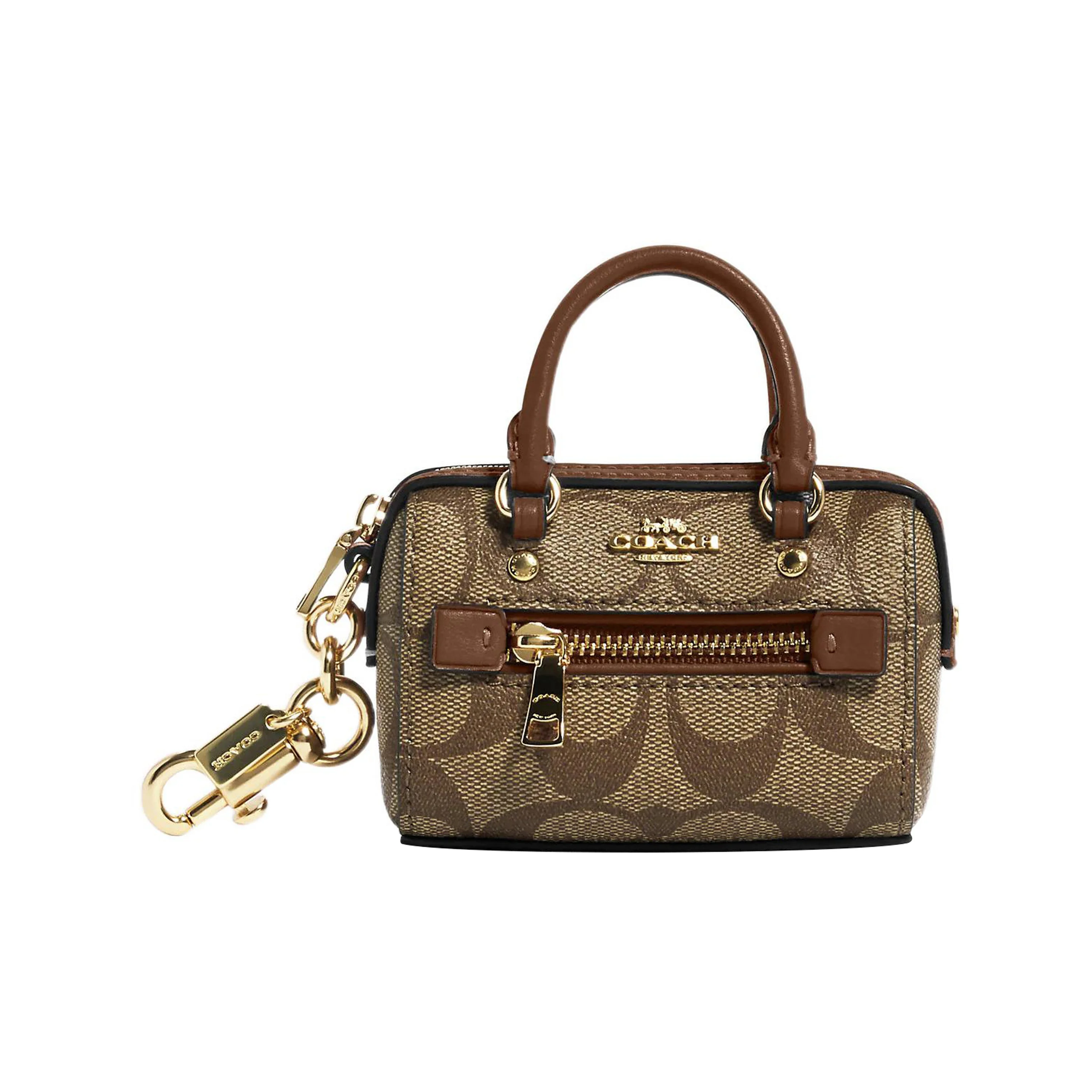 حقيبة قماش كوتش مع حقيبة جلدية ناعمة حقيبة ساحرة للنساء كاكي وسرج 1716-IMBDX