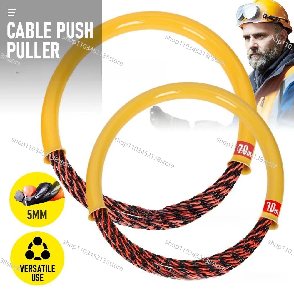 Three Strands of Polyester Flower Thread Dark Channel Pipe Hole Cable Puller Threading Lead Threading Wall Threading