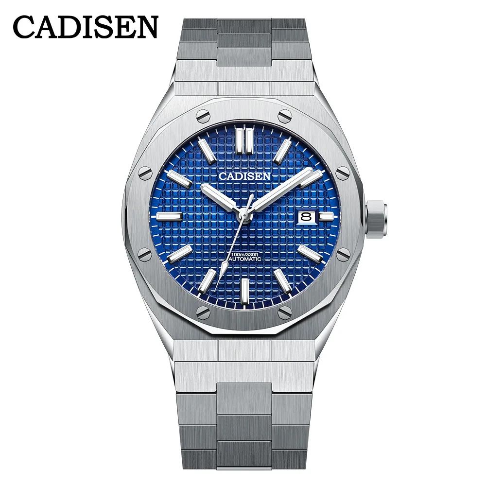 

CADISEN 42mm Watch For Men NH35A Movement Automatic Leisure Business Wristwatch Sapphire Crystal 100M Waterproof Christmas Gift