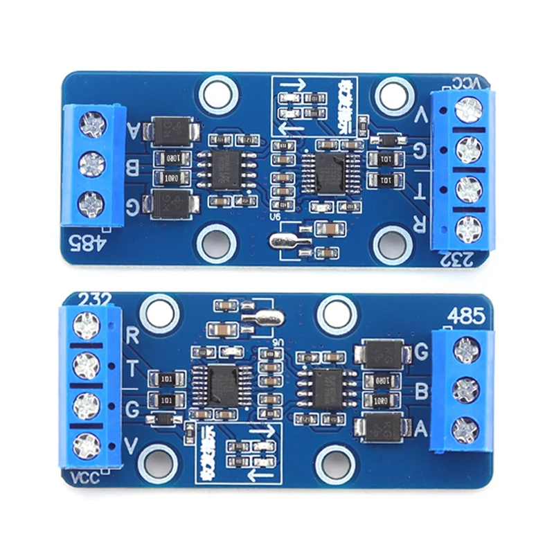 Active RS232-RS485 Board 5V & 7.5-26V Multi-level Protection MCU Communication Expansion Module