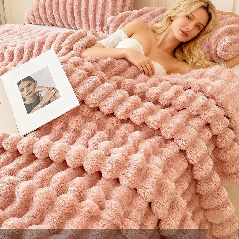 

Новое двустороннее теплое одеяло, теплое дышащее одеяло, однотонное, приятное для кожи одеяло с кондиционером 200X220 см