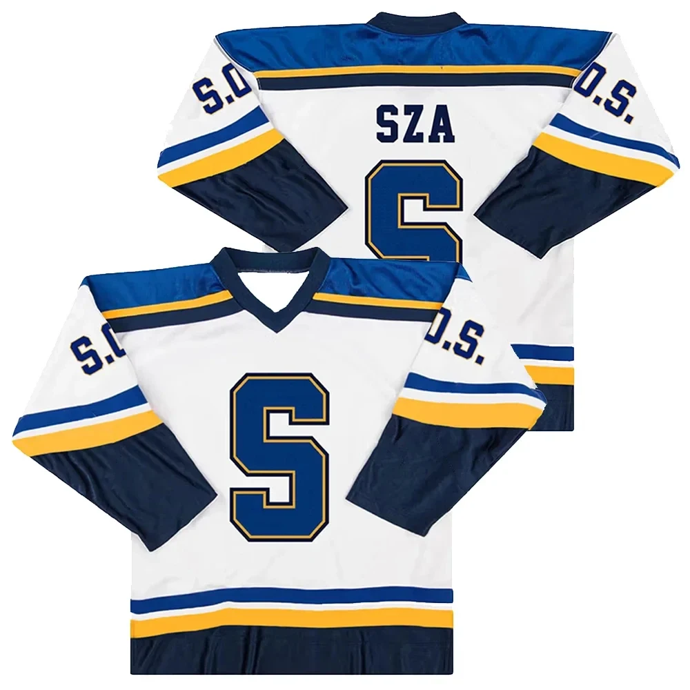 SZA Jersey Grand National Tour 2025 Merch V-neck Tee Cosplay Women Men Fashion Long Sleeve Sweatshirts