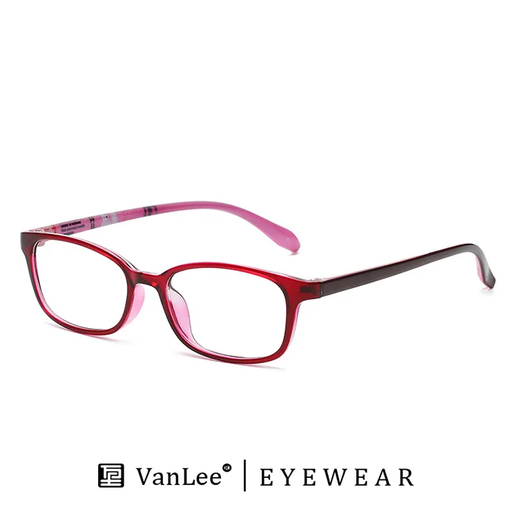 Small Square Youth Printed Legs Ultra Light TR90 Glasses Frame Can Be Equipped with Myopia Glasses Rim