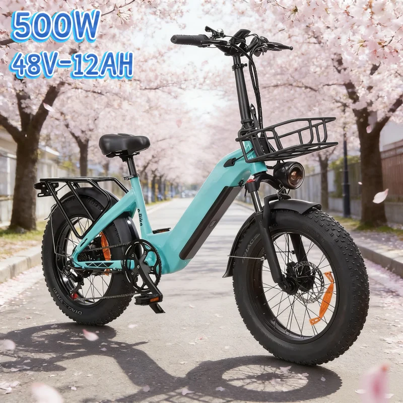 

Electric bicycle 500W 48V 12AH capacity battery adult e-bike, 20-inch mountain off-road outdoor sports electric bike