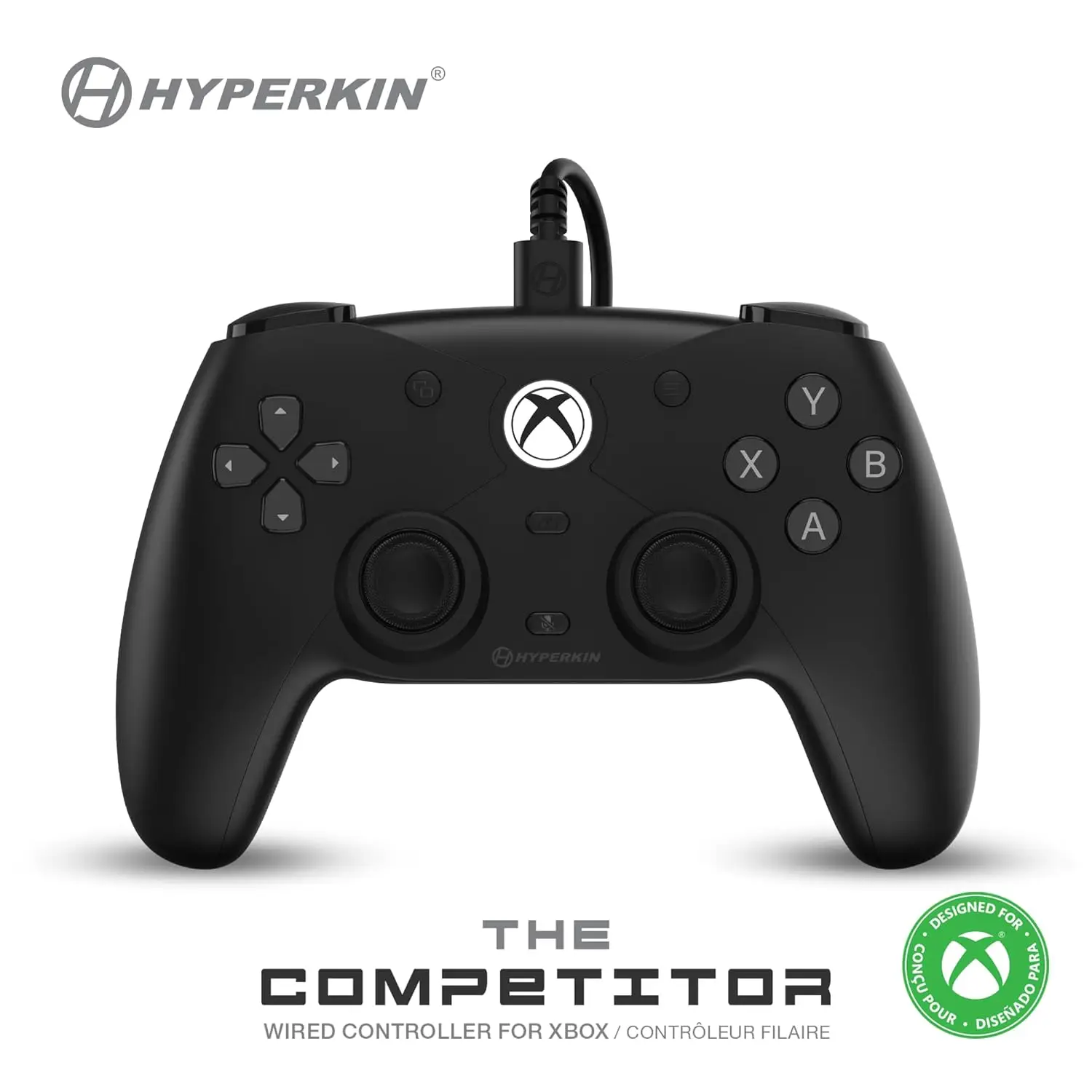 

Проводной контроллер для Xbox Series X | Игровой контроллер S для Xbox One и ПК с джойстиками на датчиках Холла, импульсными триггерами и прецизионным D-Pad - черный