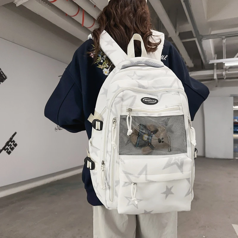 traveasy-2026-nueva-mochila-casual-con-diseno-de-estrellas-blancas-gran-capacidad-con-bolsillo-de-malla-bolso-de-viaje-escolar-para-estudiantes