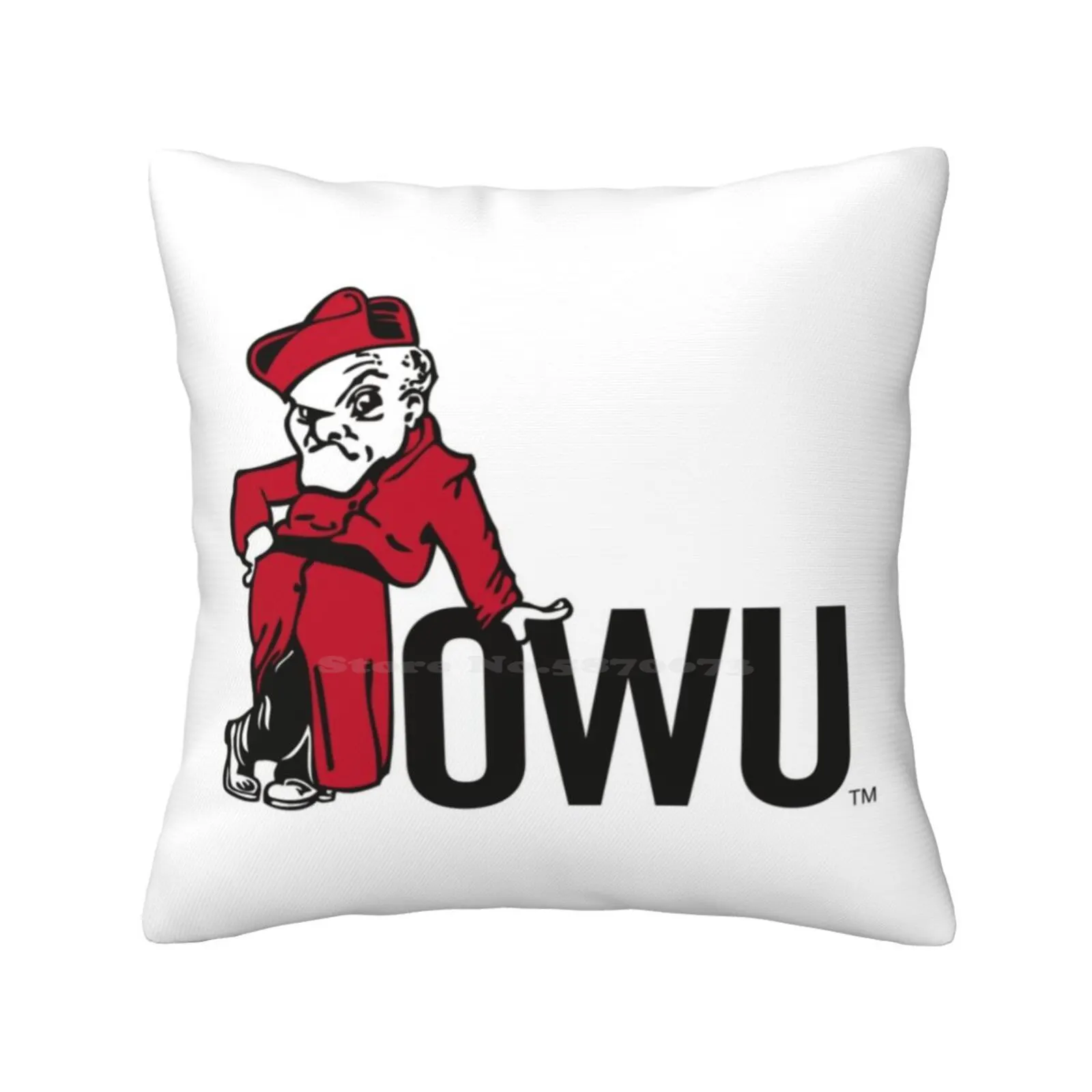 Ohio Wesleyan Battling Bishops Throw Cushion Pillow Cover Ohio Wesleyan Battling Bishops Fans Ohio Wesleyan Battling Bishops