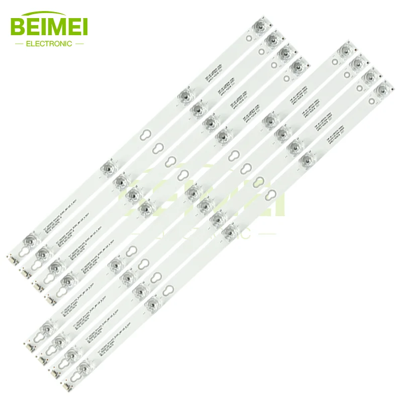 TV LED light strip YHE-4C-LB5504/5-YH01J for TCL 55 inches 5+4led 6V 4 pairs/set TV backlight strip/ LCD TV led light