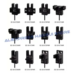 1Pcs Photoelectric Switch Sensor EE-SX670-WR EE-SX671-WR EE-SX672-WR EE-SX673-WR EE-SX674-WR SX675WR SX676WR SX670A-WR Cable 1M