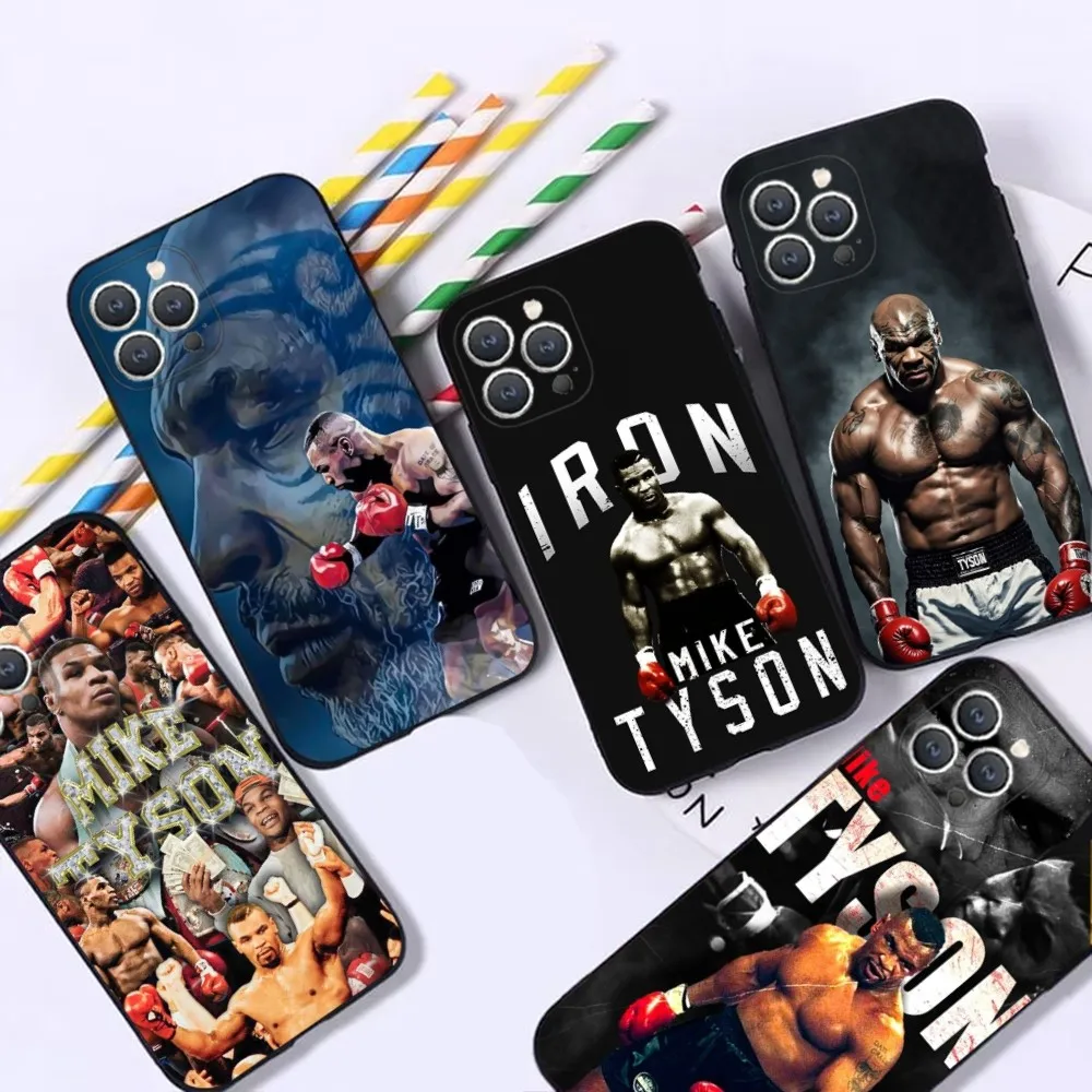 Mike T-Tyson Boxer Man Phone Case For iPhone 16,15,14,13,12,Pro,Max,11,7,8,Plus,XR,XS Max Shockproof Silicone Soft Shell