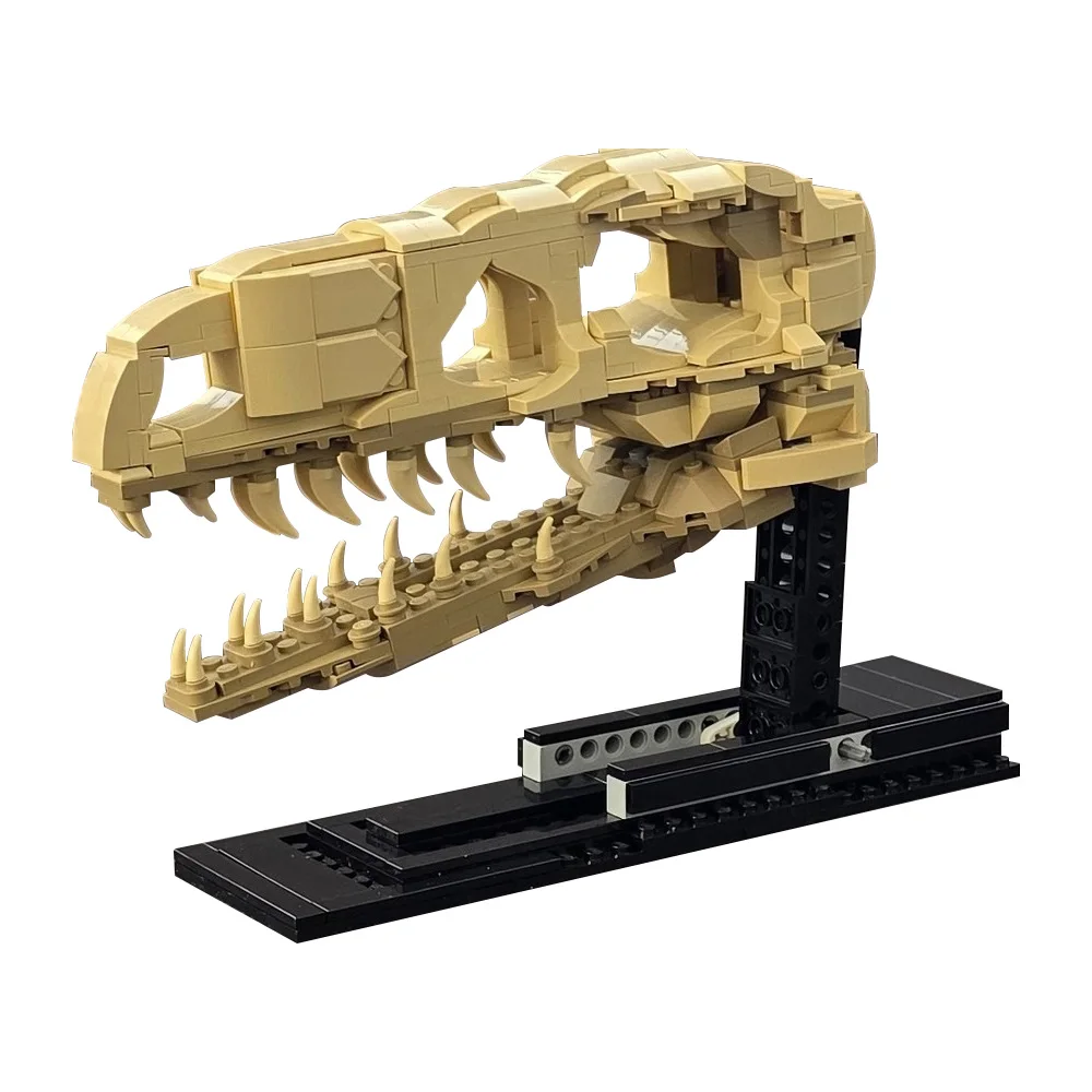 

Gobricks MOC Velociraptor Fossil Skull Building Blocks Model Dinosaur Fossils Spinosaurus Bricks Assembled Toy Collection Gift