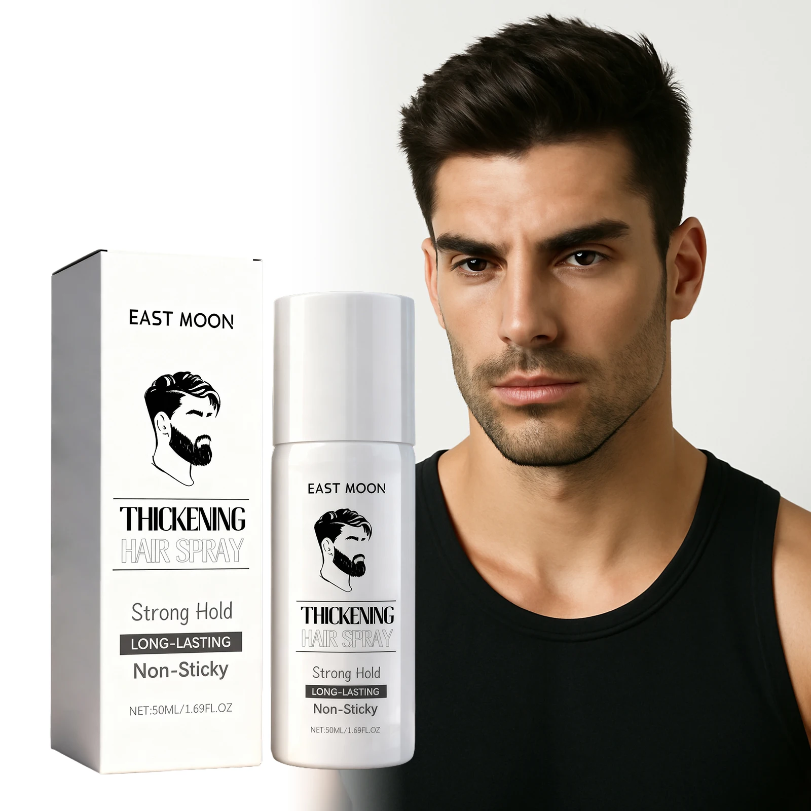 

Soft Moisturizing Men's Hair Styling Spray Wash-Free Essence Volumizing Refreshing Balm for Hair Hold and Fluffy Care Gel