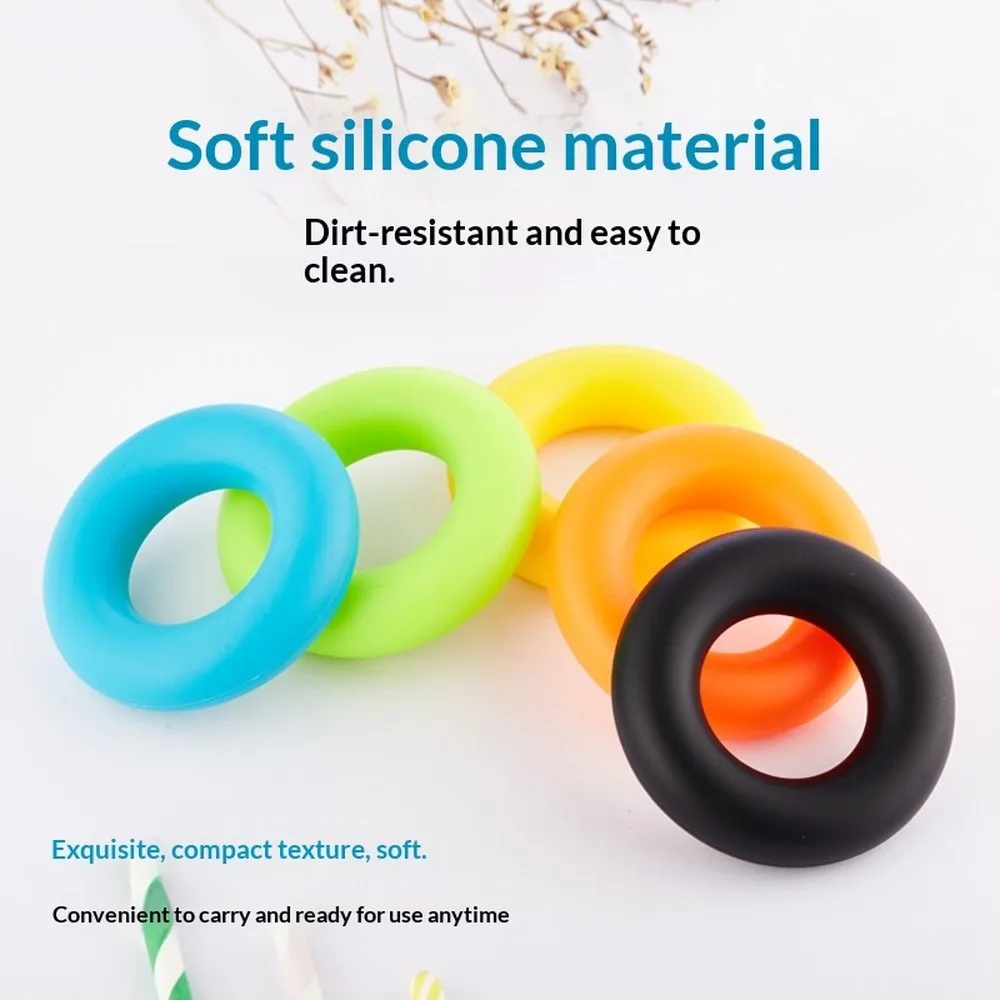 Factory Direct Flat Silicone Hand Grip Strengthener Finger Exerciser Hand Recovery Training Equipment