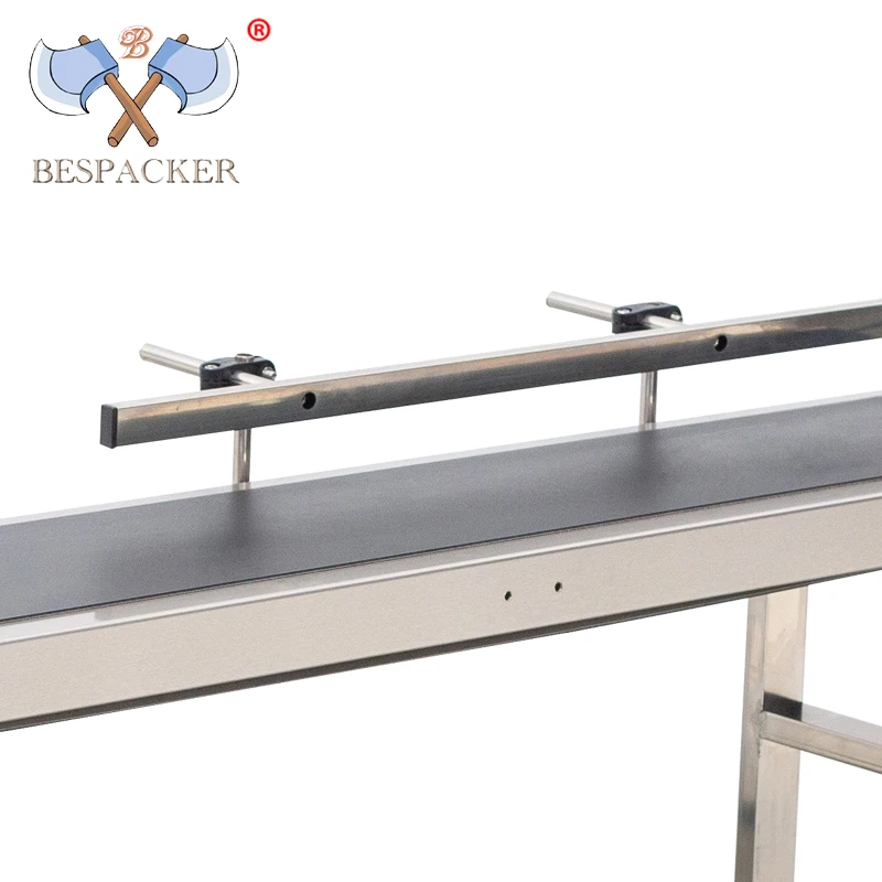 Bespacker PDS-360 impresora de inyección de tinta, transportador de banda de mesa, banco de trabajo de clasificación, cinta transportadora, caja de botellas, bolsa, transportador de pegatinas