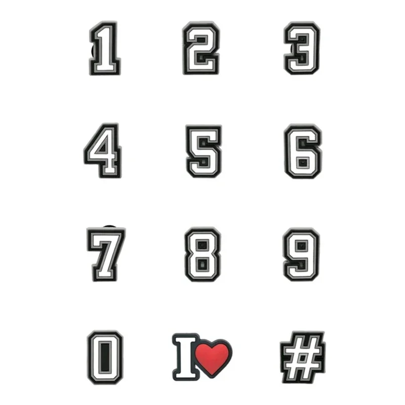 Number Shoe Charms …