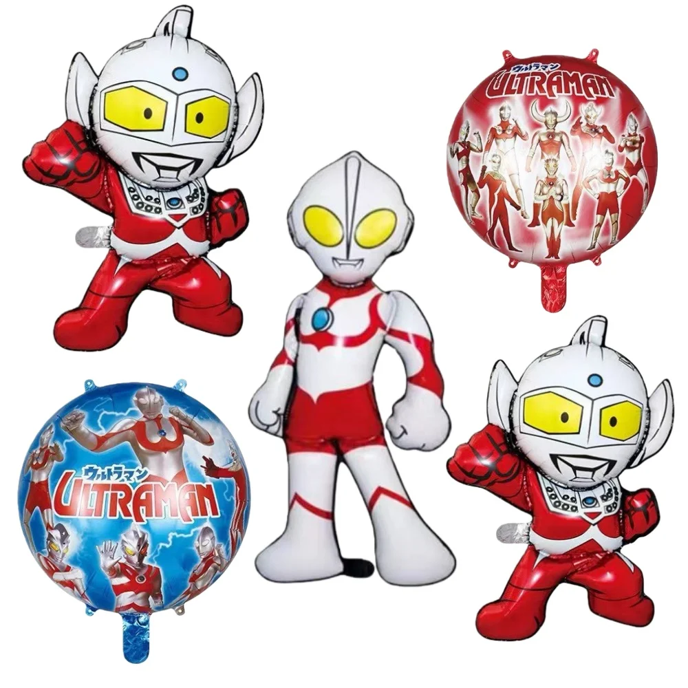 لطيف الترامان DIY أنيمي بالونات عيد ميلاد مجموعة 32 بوصة عدد بالونات دعوى الترامان بطل بالون حفلة عيد ميلاد لوازم اللعب #4