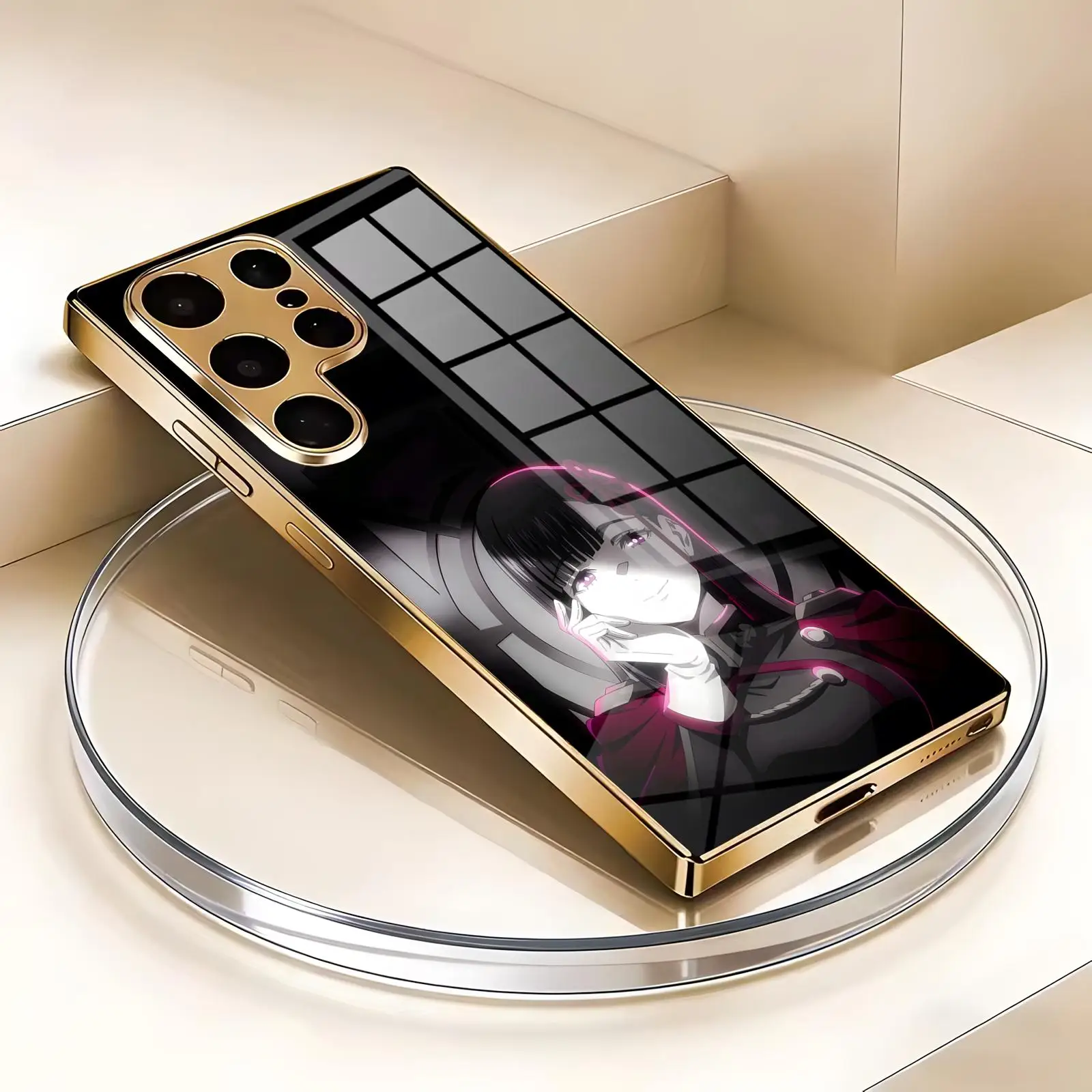 Chained Soldier  Phone Case For Samsung S26 S25 S24 S23 S22 S21 Plus Ultra Note20 Electroplated glass Phone Case