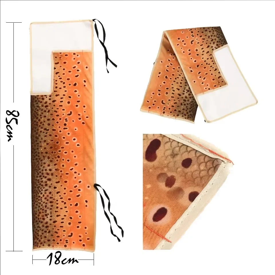 Maximumcatch Classic Printed Fly Rod Bag Cotton Cloth Sock Sleeve Cover for 9ft 4 Piece Fishing Rod Protective Case