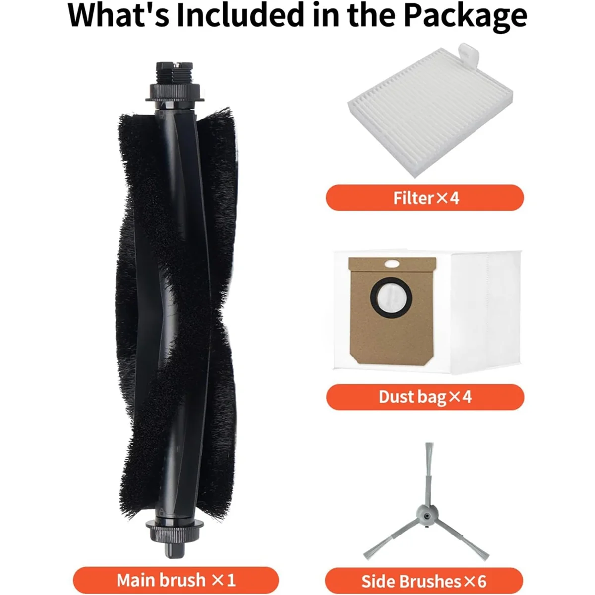 Para Eufy L50/L 60 Robot aspirador Cepillo Lateral principal filtro Hepa bolsas de polvo piezas de repuesto