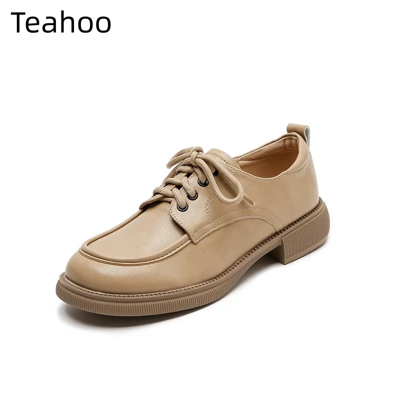 Woman Brogue Shoes Woman Platform Oxford Shoes Flats British Style Vintage Cut-Outs Flat Casual Women Shoes Oxford Shoes Retro