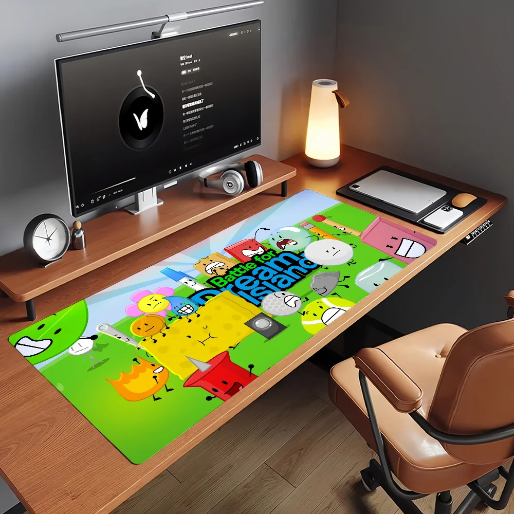 Cartoon Battle for Dream Island Mouse Pad Non-slip Rubber Gamer Balance Computer Mat Decoracion Deskmat Laptop Office Large