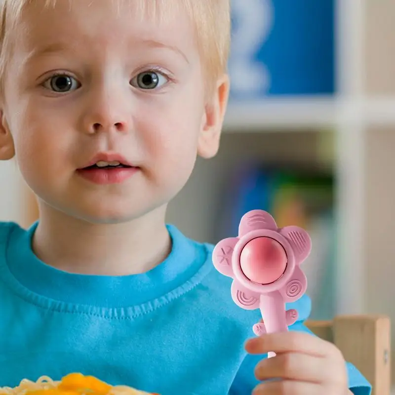 Hochet de dentition mentaires oriel en silicone pour tout-petits garçons et filles âgés de 6 à 18 mois