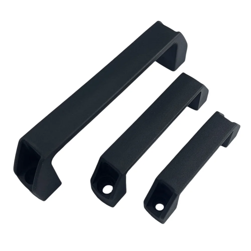 2 Stück verdickte Schranktürgriffe 90 mm/120 mm/180 mm schwarzer Kunststoff Industrieschrankgriffe Möbelbeschläge Zubehör