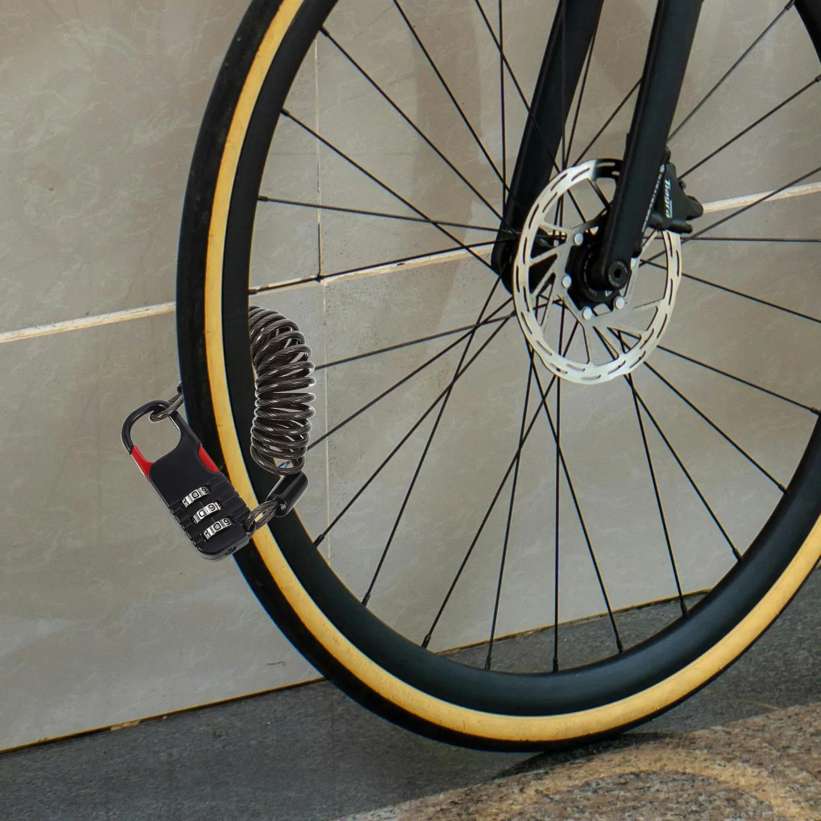 2Pcs Heavy Duty Steel Cable Lock For Outdoor Security Bike Commute Anti-theft Password Resettable Combination Scooter