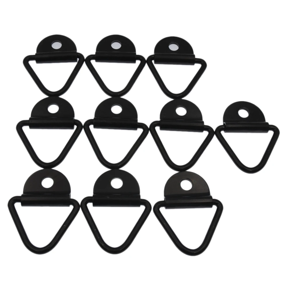 

10 шт. кольцевые анкеры для грузовых прицепов, черные стальные V-образные кольца для грузовых прицепов, для трейлеров, грузовиков и складов