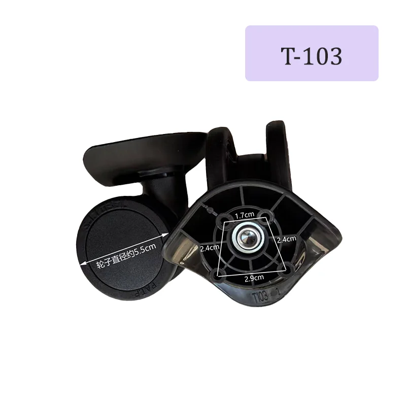 Suitable For  SJTOBOL T103 Universal Silent Wheels Leather 360°Luggage Replacement Repairing Suitcase wheel Suitcase Smooth