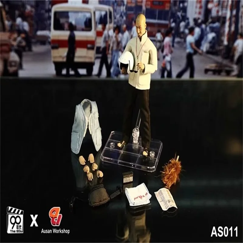 90'S AS011 1/12 Male Soldier Ice Cream Uncle High Quality Full Set 6'' Action Figure Model In Stock