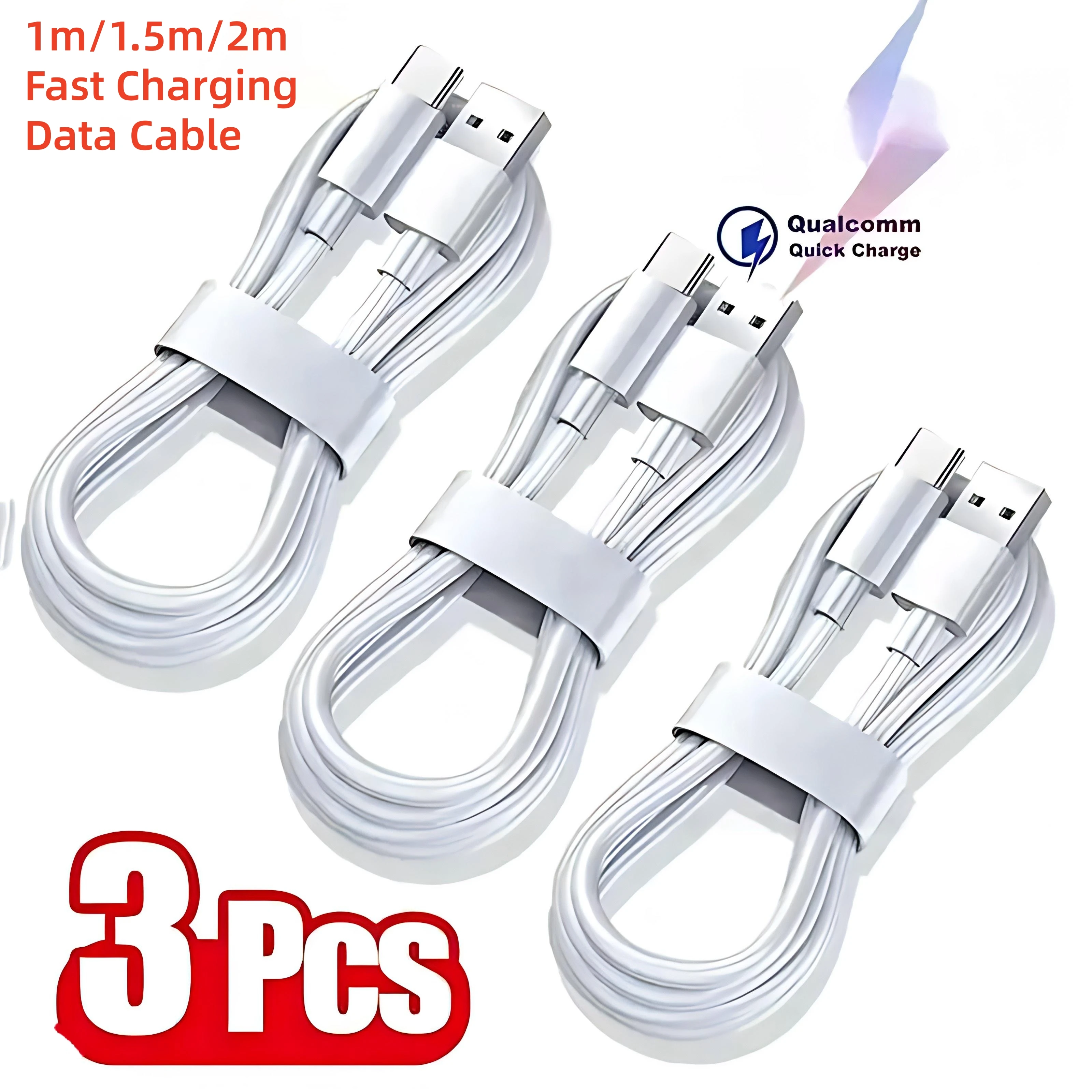 Type C Super Fast Charging Cable Data Cord For Samsung Huawei Xiaomi Redmi Meizu Quick OPPO Charing USB C Cables