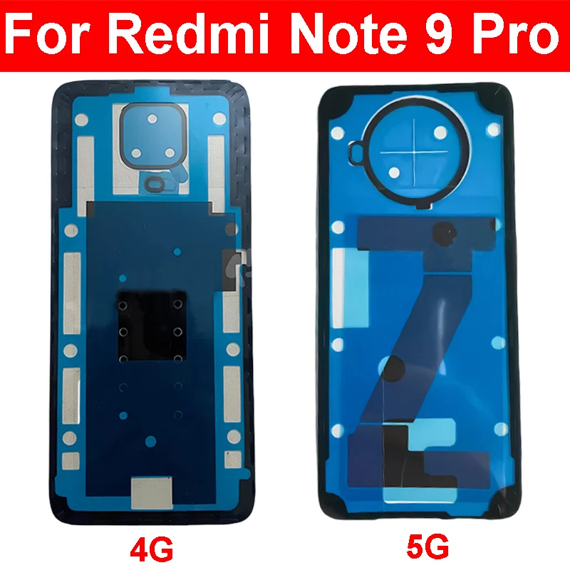 

Клейкая крышка корпуса задней батареи, клейкая наклейка для задней камеры для Xiaomi Redmi Note 9s Pro 4G 5G, клейкая задняя крышка батарейного отсека