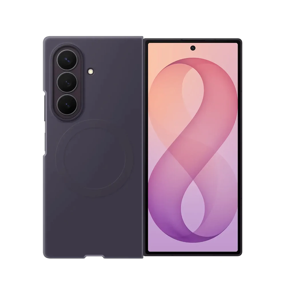 Original Samsung Galaxy Z Fold8 Ultra Silicone Magnet Case With Magnetic Ring Protective Case for Galaxy Z Fold8Ultra EF-EF976