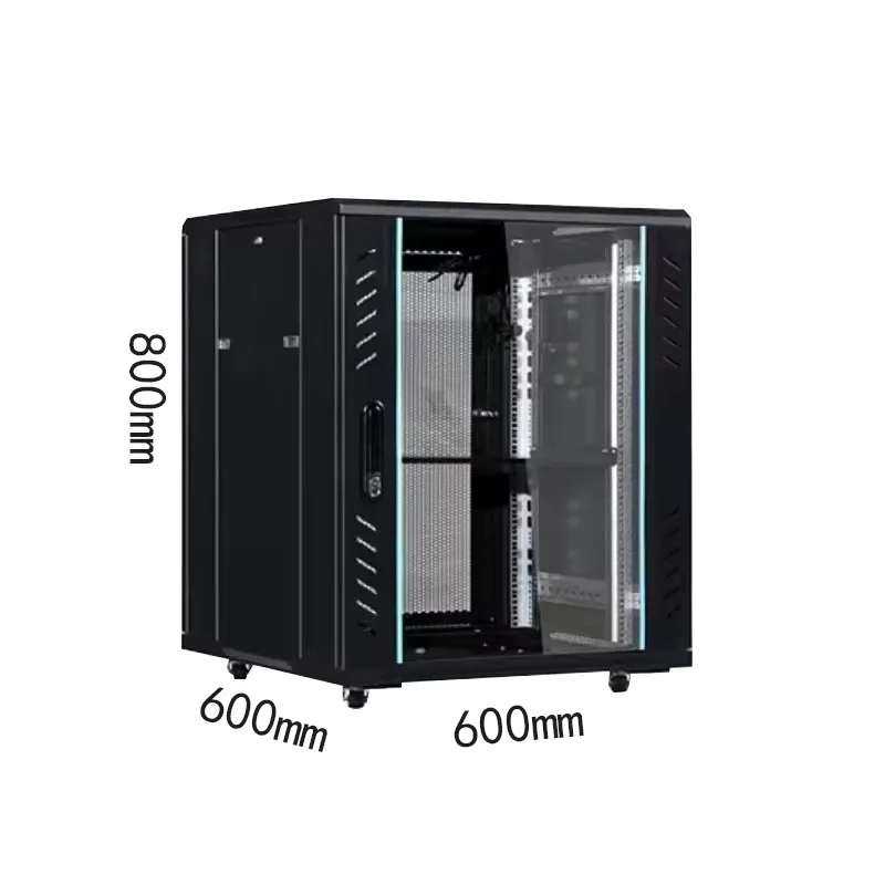 High Capacity Data Center Network Cabinet with Enhanced Cable Management