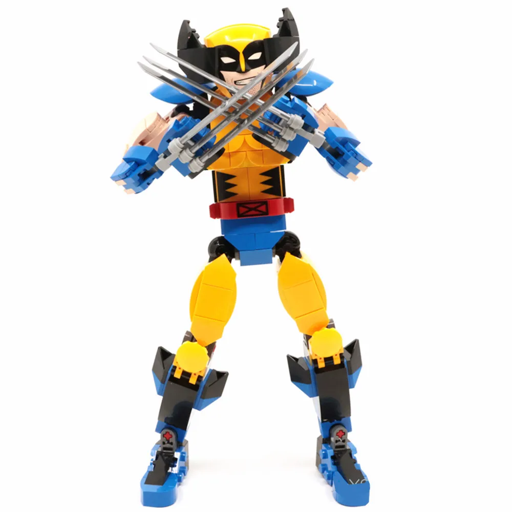 Disney X-men Логан Росомаха Battle-модель Мстителей Mecha, строительные блоки, кирпичи, игрушки, подарок для детей