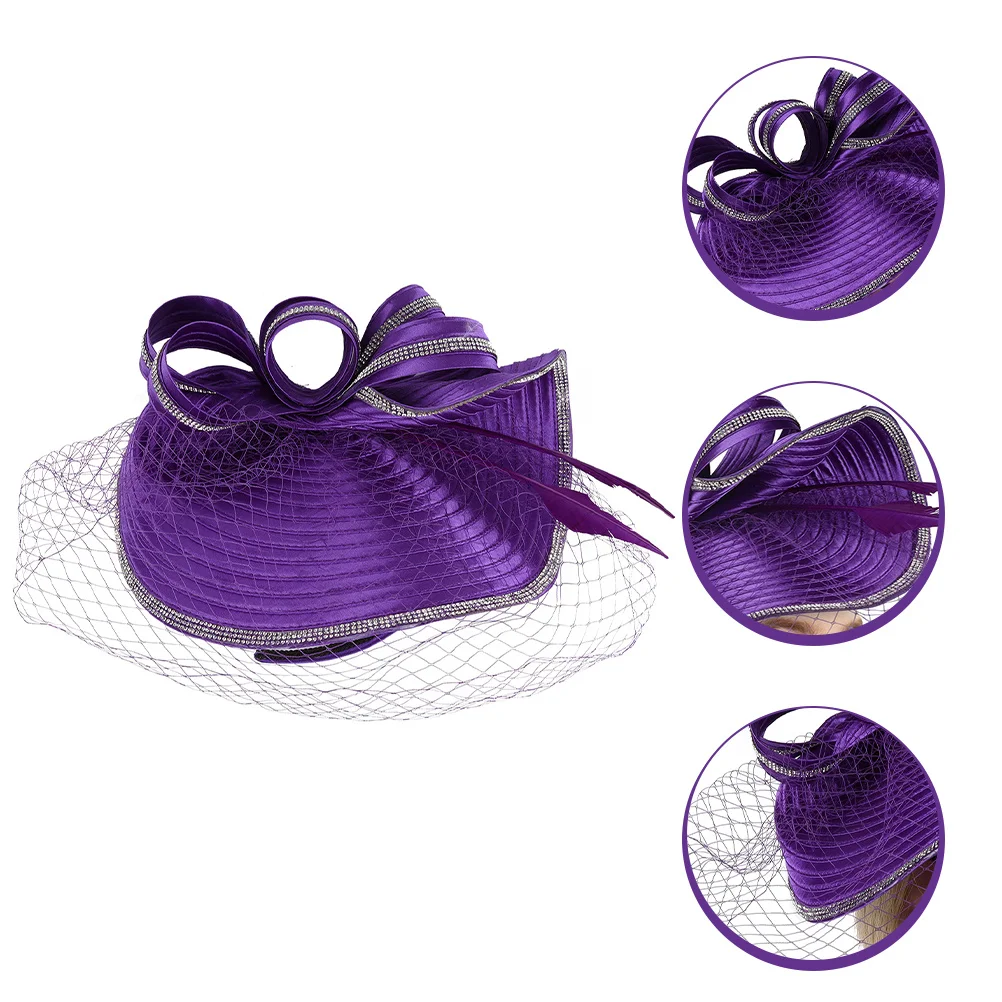 

Сетчатая пряжа, шляпа-чародей, свадебный головной убор для женщин, винтажное платье, шляпы, чаепитие, свадьба, коктейль, церковь, карнавал, 1920-е годы