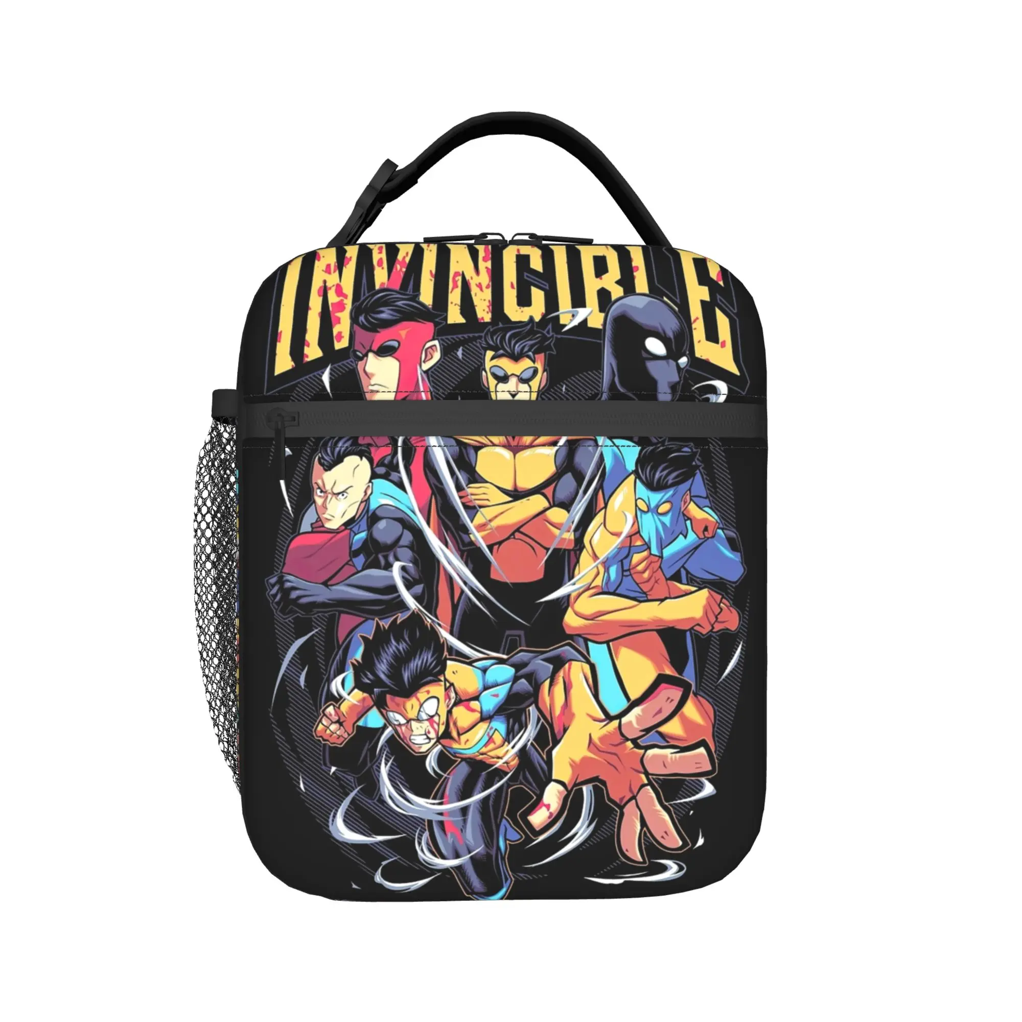 Invincible Mark Comic Book Insulated Lunch Bag High Capacity  Meal Container Thermal Bag Tote Lunch Box Food Storage Bags