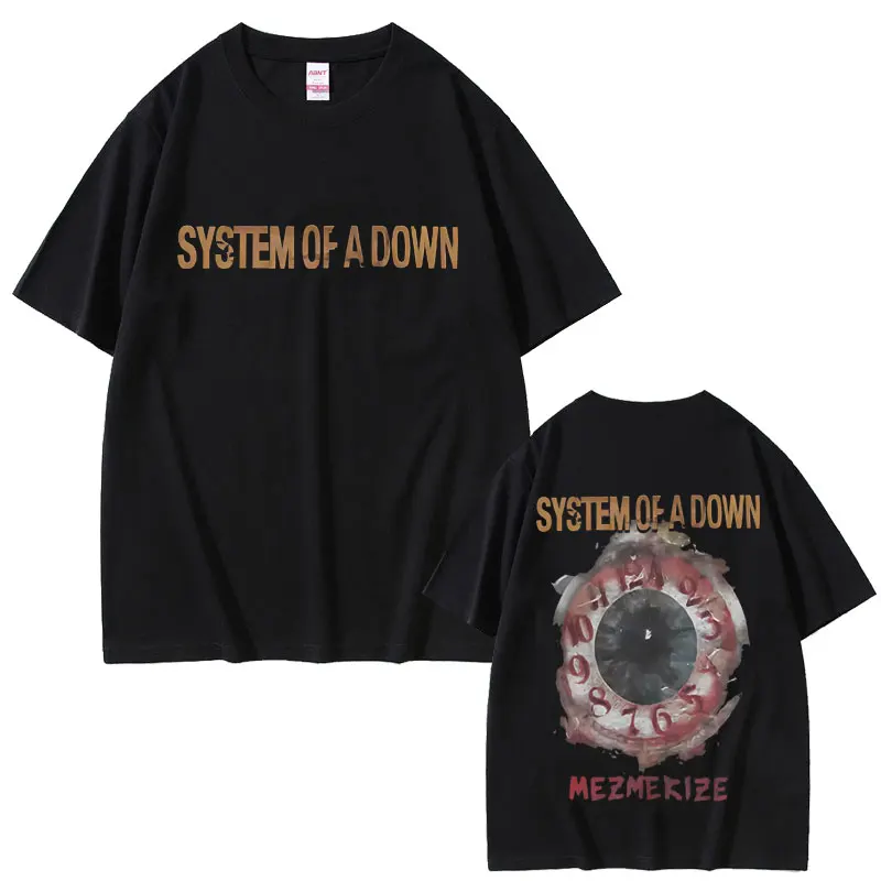 

System of A Down Mezmerize T-shirt Men Women Clothing Gothic Rock Oversized T Shirt Men's 90s Vintage Alternative Metal T-shirts
