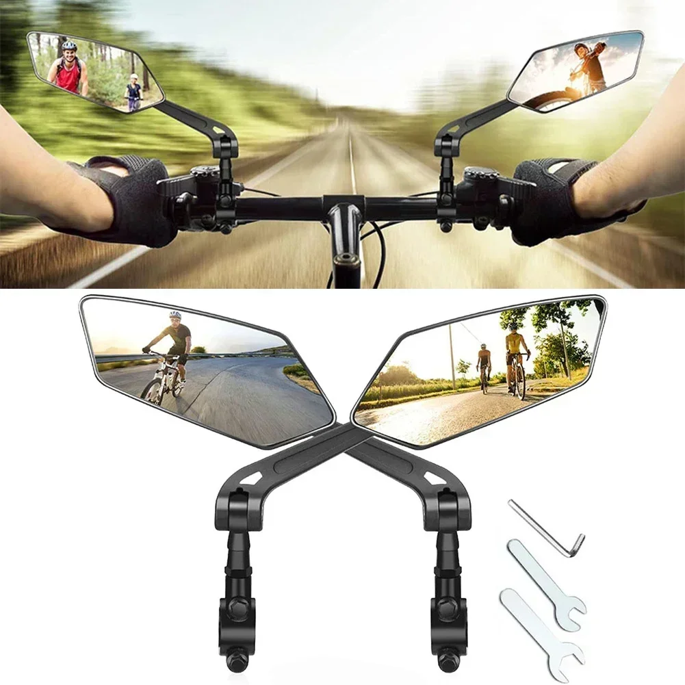 Long Lasting High Quality Rearview Mirror Bicycle Parts Spare Study Replacement Compact Easy Installation Electric Bike