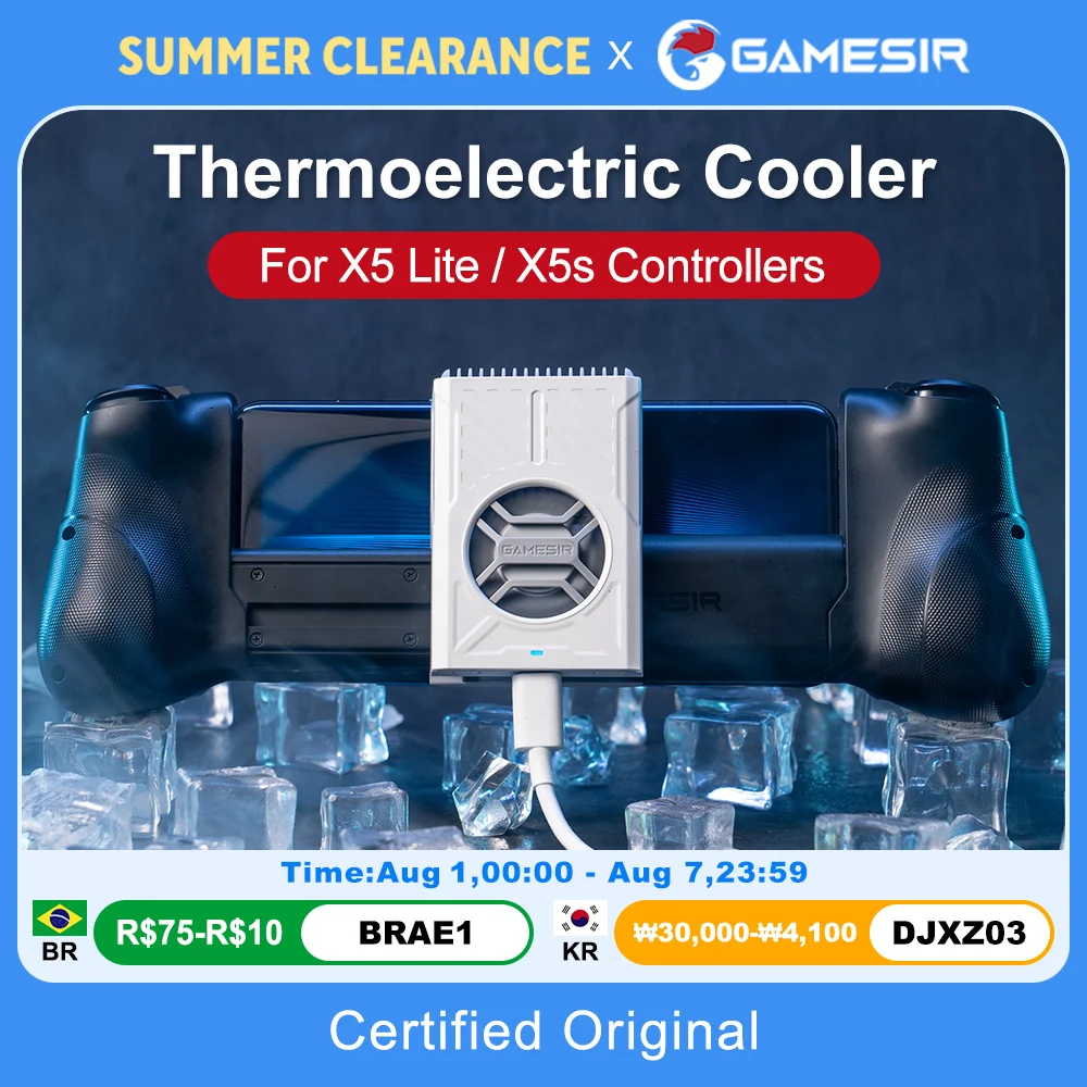 GameSir X5 Lite X5s Bluetooth Gamepads Thermoelectric Cooler FX5 Lite Cooling Fan Gaming Accessories for Mobile Phone