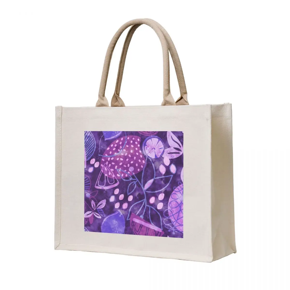 

Fruit Salad Purple Tote Bag ecological bags tote bag women university shopper bag