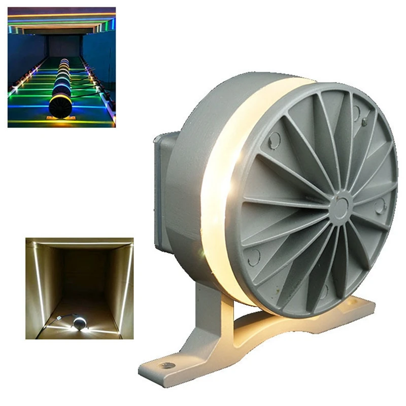 LED عتبة النافذة ضوء دافئ أبيض إطار الباب جدار KTV فندق بار الممر أضواء LED مصابيح الحائط 360 درجة نافذة الإضاءة