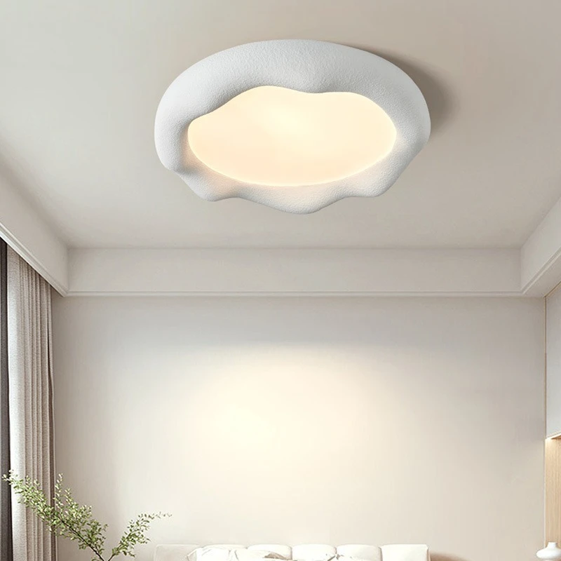 

Потолочный светильник в стиле французского кремового декора, креативный матовый светильник в стиле Ваби-Саби для гостиной, столовой, спальни, кабинета