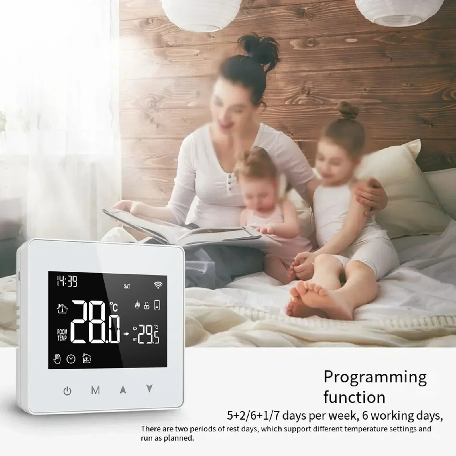 

For Tuya For ZigBee Thermostat Powered By Battery Home Intelligence System Temperature Control Accessories