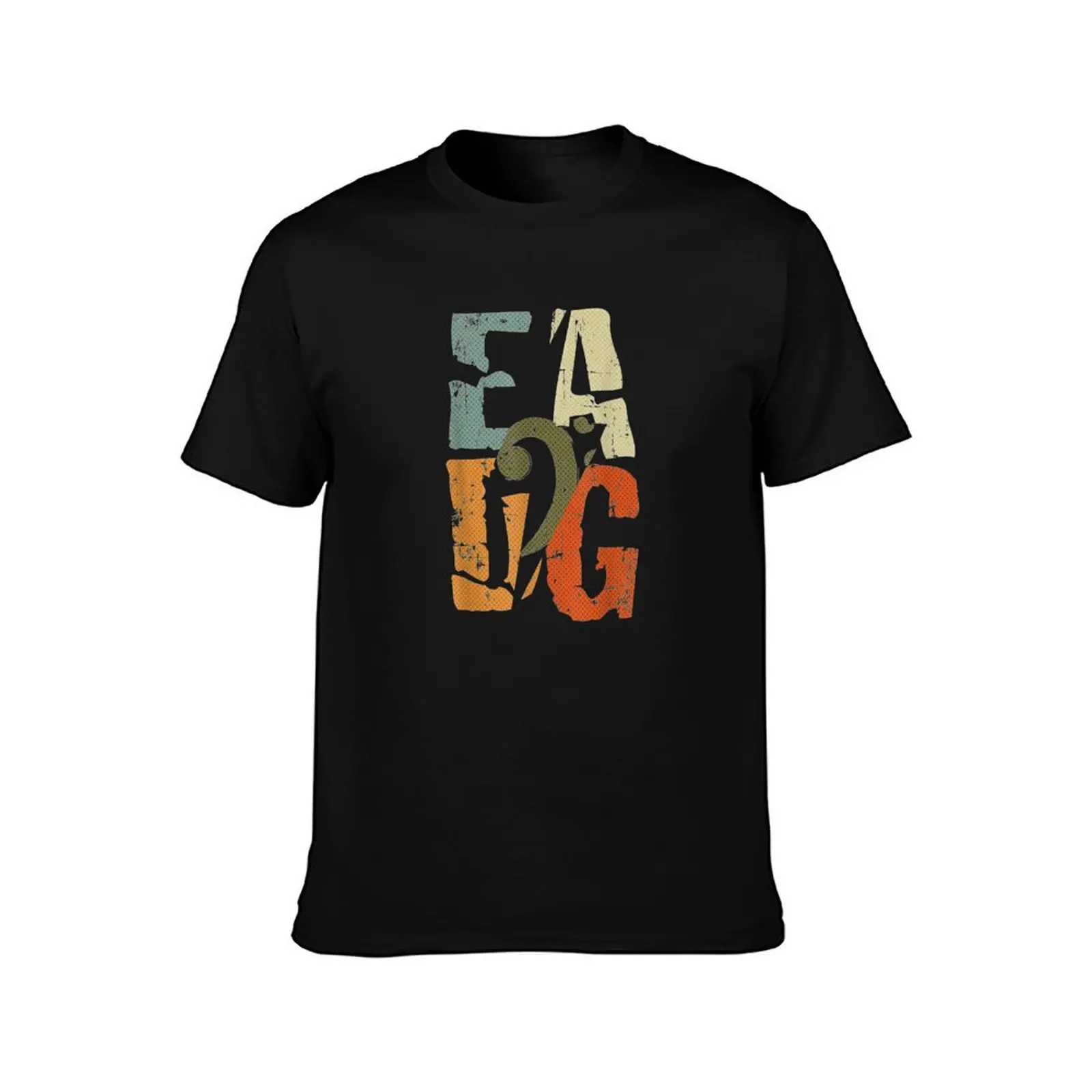 Bass Guitar Player EADG Bass Clef Gift for Bassist T-Shirt Thanksgiving Day Tee Top T-Shirt
