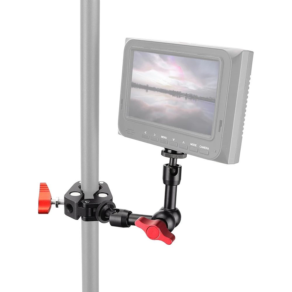 

7inch Adjustable Articulating Friction Magic Arm Large Super Clamp For Camera Cage Rig LED Video Light Monitor Tripod Gimbal