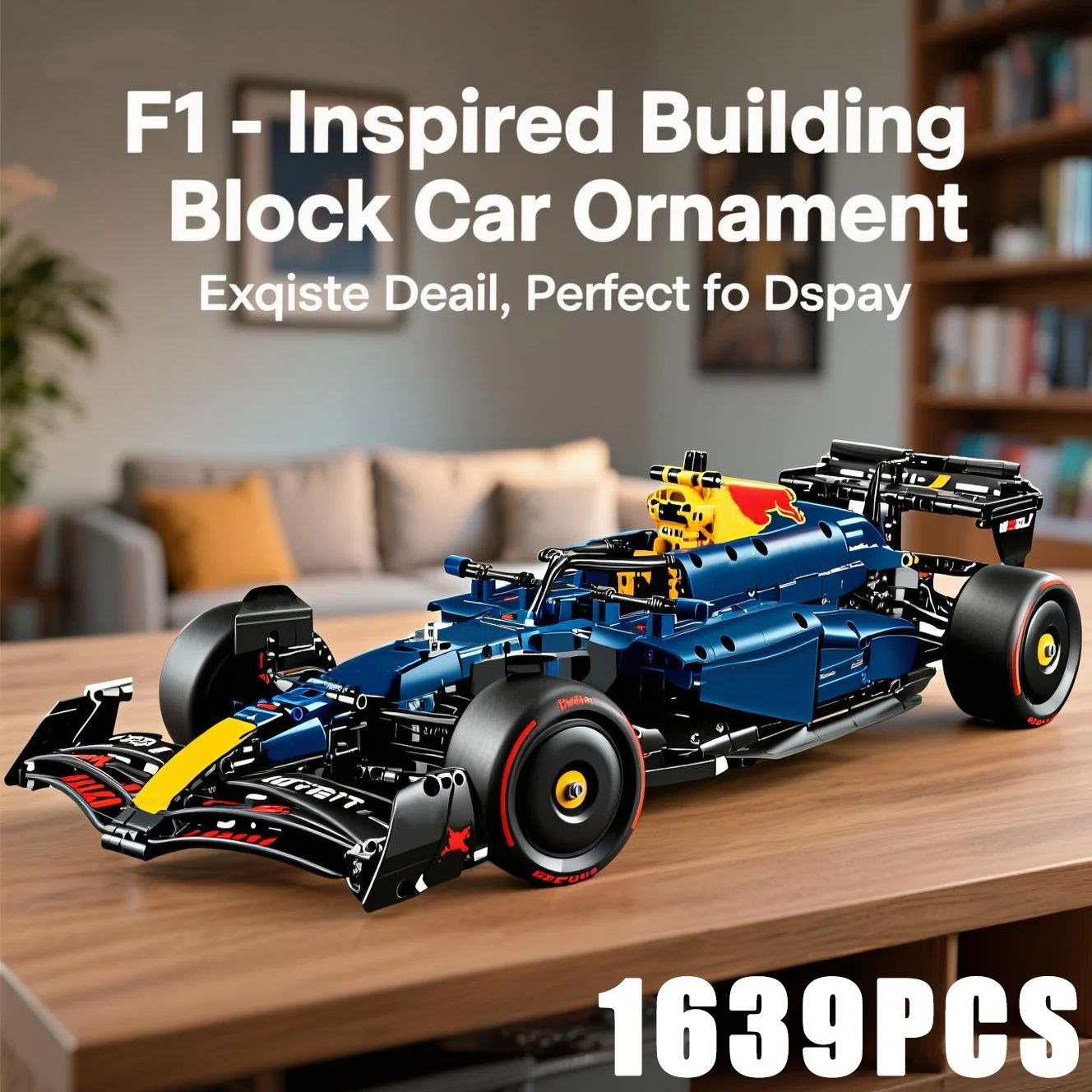 تقنية 1639PCS RB20 F1 سيارة سباق 42206 مجموعة بناء نموذج عرض قابل للتجميع مجموعة سيارة رياضية مع ديكور مفصل رائع كهدية